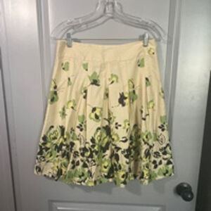 Women's George Beige Floral Skirt Size 6